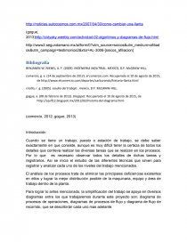 Ensamble de una pluma utilizando diagrama de procesos de bimanual. Página 1