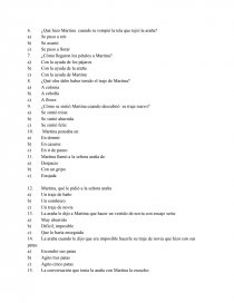 Prueba Lectura Complementaria “El problema de Martina” (María Luisa Silva). Página 2