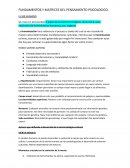 FUNDAMENTOS Y MATRICES DEL PENSAMIENTO PSICOLOGICO