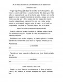 ﻿Acto declaracion de la Independencia Argentina