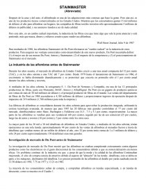 LOGISTICA DE OPERACIONES STAINMASTER. Página 1