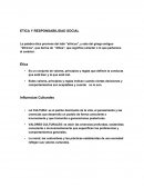 Etica y responzabilidad social