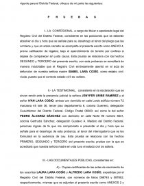 CAPITULO DE PRUEBAS EN UN JUICIO DE RECTIFICACIÓN DE DEFUNCIÓN. Página 1
