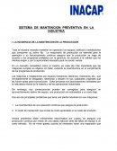 SISTEMA DE MANTENCION PREVENTIVA EN LA INDUSTRIA