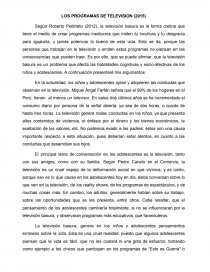 LOS PROGRAMAS DE TELEVISIÓN (2015). Página 1