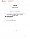 TRABAJO DE INVESTIGACIÓN: CRISIS FINANCIERAS INTERNACIONALES