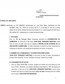 Modelo de demanda de EXONERACIÓN DE ALIMENTOS - PERU