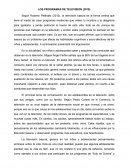 LOS PROGRAMAS DE TELEVISIÓN (2015)