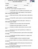 Evaluación Lectura complementaria