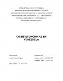 Crisis economicas en venezuela