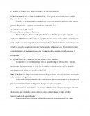 Clasificación fuentes de las obligaciones