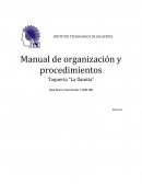 Manual de organización y procedimientos Taquería “La flamita”