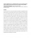 ANÁLISIS COMPARATIVO DE LA EXPRESIÓN GÉNICA EN CÉLULAS EPITELIALES DEL CUELLO UTERINO CON INFECCIÓN POR VPH DE ALTO RIESGO O DE BAJO RIESGO.