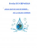 PROYECTO: ¡AGUA QUE NO HAS DE BEBER... NO LA DEJES CORRER!