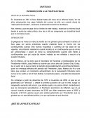 CAPITULO I INTRODUCCIÓN A LA POLÍTICA FISCAL