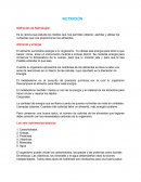 NUTRICIÓN Definición de Nutriología
