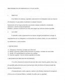 Prcedimiento de emergencia