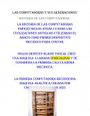 La historia de las computadoras empezó siglos atrás cuando las civilizaciones antiguas utilizaban el ábaco como primer dispositivo mecánico para contar.