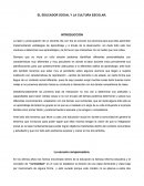 EL EDUCADOR SOCIAL Y LA CULTURA ESCOLAR