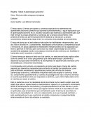 Reseña sobre el aprendizaje autónomo