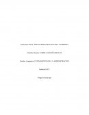 ÁREAS OPERACIONALES DE LA EMPRESA. FUNDAMENTOS DE LA ADMINISTRACION