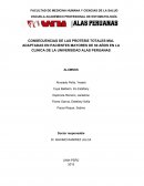 CONSECUENCIAS DE LAS PROTESIS TOTALES MAL ADAPTADAS