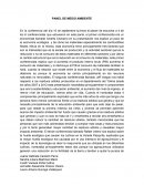 PANEL DE MEDIO AMBIENTE
