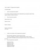 ¿Qué es una organización espacial?