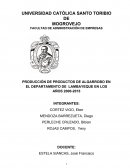 PRODUCCIÓN DE PRODUCTOS DE ALGARROBO EN EL DEPARTAMENTO DE LAMBAYEQUE EN LOS AÑOS 2000-2015