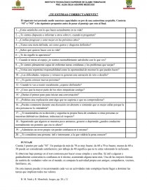 ¿TE ESTIMAS CORRECTAMENTE?. Página 1