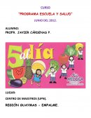 CURSO “PROGRAMA ESCUELA Y SALUD”