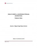 LA SITUACION ACTUAL DE LA UNIVERSIDAD PERUANA Y LA LEY UNIVERSITARIA
