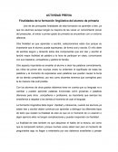 ACTIVIDAD PREVIA Finalidades de la formación lingüística del alumno de primaria