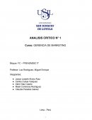 Análisis Critico - Gerencia Mkt