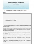 COMPRENSIÓN LECTORA – MANEJO DE LA LENGUA