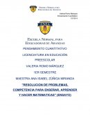 "RESOLUCION DE PROBLEMAS, COMPETENCIA PARA ENSEÑAR, APRENDER Y HACER MATEMATICAS" (ENSAYO)