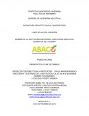DIAGNÓSTICO y PLAN DE TRABAJO