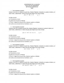 METODOS NUMERICOS. Página 1