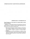 ENFOQUE CUALITATIVO Y CUANTITATIVO EN LA INVESTIGACIÓN ENSAYO