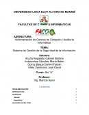 Cuales son los Sistema de Gestion de Seguridad de la Informacion