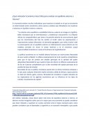 ¿Qué indicador Económico hace falta para analizar el equilibrio externo e interno?
