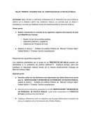 TALLER PRIMERA Y SEGUNDA FASE DE CONSTRUCCION DE LA POLITICA PÚBLICA