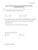 Sumas y restas de fracciones de igual denominador, y resolución de problemas con fracciones.