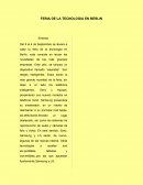 FERIA DE LA TECNOLOGIA EN BERLIN