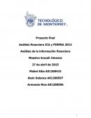 Análisis financiero ICA y PINFRA 2013 Análisis de la información financiera