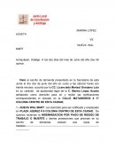 AUTO ADMISORIO