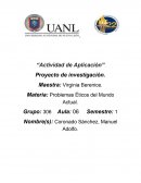 Actividad de aplicación. Proyecto de investigación Economía de la materia