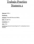 Trabajo Practico Numero 1 Materia: Taller 1
