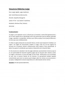 Secuencia Didáctica Juego