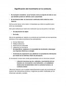 Significado del movimiento en la conducta